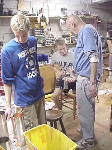 Dad and 2 of the grandsons...